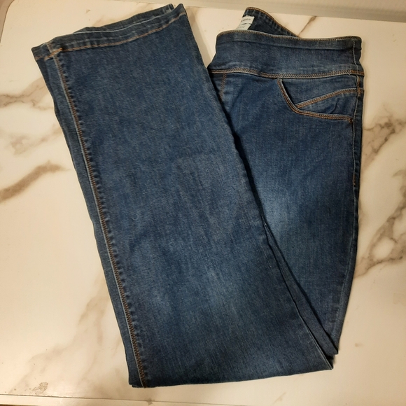 Westbound Blue Pull-on Jeans Women's 14 Regular Stretch Denim High Rise - Picture 5 of 12